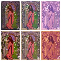 My project for course: Illustrated Portraits in Art Nouveau Style. Ilustração tradicional, Artes plásticas, Ilustração digital, Desenho de retrato, Desenho artístico, Desenho digital, e Pintura digital projeto de mslanei - 29.04.2022