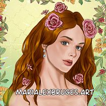 Mi Proyecto del curso: Retratos digitales de fantasía con Photoshop. Traditional illustration, Drawing, Digital Illustration, Portrait Drawing, Digital Drawing, and Digital Painting project by María Brugés Arce - 04.22.2022