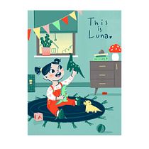 this is Luna . % Weronika Kołodziej-Teszbir tarafından hazırlanan Geleneksel illüstras, on, Karakter Tasarımı, Eskiz çizimi, Dijital İllüstras, on, Çocuk İllüstras, onu, Dijital Çizim, Anlatı, Ve Resimli kitap projesi - 05.01.2022