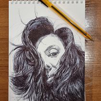 Mi Proyecto del curso: Retrato realista con bolígrafo. Traditional illustration, Drawing, Portrait Drawing, Realistic Drawing, and Artistic Drawing project by toraguchi - 05.04.2022