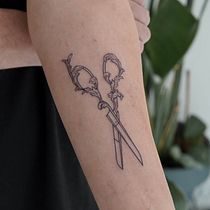 Etching style - Hairdresser Scissor. Tattoo Design project by dennylee0608 - 05.04.2022