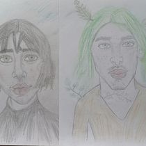 Mi Proyecto del curso: Dibujo de personajes desde cero: retrata rostros y figuras. Projekt z dziedziny Trad, c, jna ilustracja, Projektowanie postaci, R, sunek ołówkiem,  R i sunek użytkownika Carmen Elez - 04.05.2022