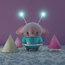 Mi Proyecto del curso: Creación de personajes kawaii en 3D con Blender  Ein Projekt aus dem Bereich Traditionelle Illustration, Design von Figuren, Digitale Illustration, 3-D-Modellierung und Manga von guiwi - 30.04.2022