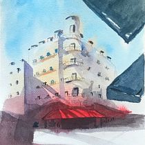 My project for course: Architectural Sketching with Watercolor and Ink. Sketching, Drawing, Watercolor Painting, Architectural Illustration, Sketchbook & Ink Illustration project by fatima_sepehrpour - 05.04.2022