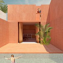 Mi Proyecto del curso: Representación gráfica de proyectos arquitectónicos. Un projet de Architecture, Design graphique, Architecture d'intérieur, Design d'intérieur, Pa, sagisme, Collage, Architecture numérique et Illustration architecturale de Nallely Barba - 04.05.2022