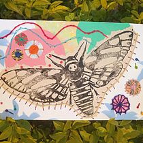 Mi Proyecto del curso: Técnicas de bordado experimental sobre papel. Un progetto di Belle arti, Collage, Ricamo e Textile Design di Tatiana Puentes - 15.04.2022