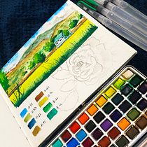 Mi Proyecto del curso: Cuaderno de viaje en acuarela. Traditional illustration, Watercolor Painting, Architectural Illustration, and Sketchbook project by Gianella Alejandra Ordoñez Martinez - 05.06.2022