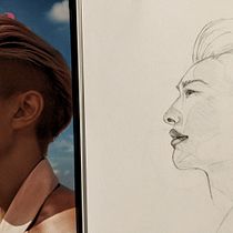 My project for course: Portrait Sketchbooking: Explore the Human Face. Sketching, Drawing, Portrait Drawing, Artistic Drawing, and Sketchbook project by Nadia Johari - 05.04.2022