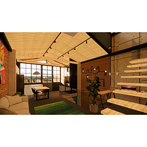 Mi Proyecto del curso: Diseño de un loft industrial de principio a fin. Un projet de Architecture, Architecture d'intérieur , et Design d'intérieur de saraelisagm - 06.05.2022
