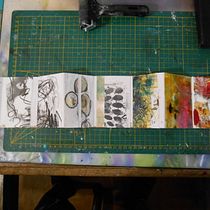 Mon projet du cours : Illustration créative : jouez avec des matériaux inattendus. Traditional illustration, Fine Arts, Painting, Creativit, and Sketchbook project by patricia LACANNE - 05.06.2022