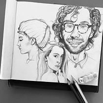 My project for course: Portrait Sketchbooking: Explore the Human Face. Sketching, Drawing, Portrait Drawing, Artistic Drawing, and Sketchbook project by Craig - 05.06.2022