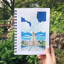 My project for course: Drawing with Acrylic Markers: Capture your Favorite Scene. Projekt z dziedziny Sketching,  R, sunek, Malarstwo akr, lowe,  R, sunek architektoniczn i Sketchbook użytkownika Vanya Prodanova - 30.04.2022