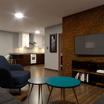 Mi Proyecto del curso: Render de interiores con SketchUp y V-Ray Next Ein Projekt aus dem Bereich Architektur, Innenarchitektur, Digitale Architektur und ArchVIZ von Francisco Ramón Carrillo Cabral - 16.03.2022