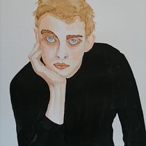 My project for course: Watercolor Portrait from a Photo. Traditional illustration, Watercolor Painting, and Portrait Drawing project by bejuleo1 - 05.07.2022