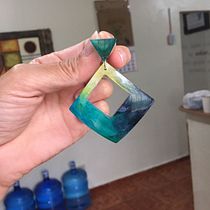 Mi Proyecto del curso: Diseño de joyería en resina. Design de acessórios, Artesanato, Design de joias, e DIY projeto de beltxa02 - 07.05.2022