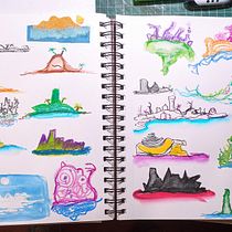 My project for course: Illustration Techniques to Unlock your Creativity. Design, Traditional illustration, Fine Arts, Painting, Creativit, Creating with Kids, and Sketchbook project by Cheryl Best - 05.08.2022