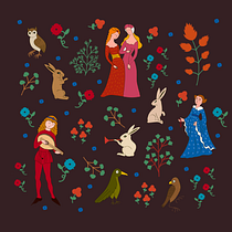 Mon projet du cours : Illustration vectorielle de motifs de A à Z Ein Projekt aus dem Bereich Design, Traditionelle Illustration, Musterdesign und Prägung von _carole_ - 08.05.2022