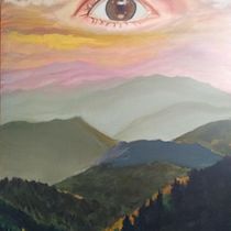 Mon projet du cours : Peinture à l'huile : créez des paysages surréalistes. Fine Arts, Painting, and Oil Painting project by andrea_selmeczi - 05.08.2022