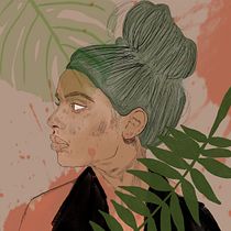 Mein Kursprojekt: Illustriertes Porträt mit Procreate. Ilustração tradicional, Ilustração vetorial, Ilustração digital, e Desenho de retrato projeto de Sabrina - 08.05.2022