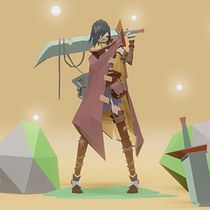 My project for course: Low Poly Character Modeling for Video Games. 3D, 3D Modeling, Video Games, 3D Character Design, and Game Design project by Gaelle Gaellou - 05.08.2022