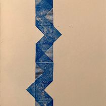 My project for course: Sketchbooking with Handmade Stamps. Traditional illustration, Pattern Design, Printing, Sketchbook, and Engraving project by Petra Schiffarth - 05.08.2022