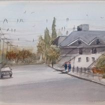 Meu projeto do curso: Criação de paisagem contemporânea em aquarela. Projekt z dziedziny  Sztuki piękne i Malowanie akwarelą użytkownika Maria Antonia Benutti - 26.03.2022