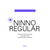 NINNO REGULAR. Design, Design gráfico, Tipografia, e Desenho tipográfico projeto de Gilian Gomes - 08.05.2022