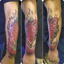 Mi Proyecto del curso: Técnicas de color para tatuajes. Un progetto di Illustrazione tradizionale, Disegno, Illustrazione digitale, Design di tatuaggi e Disegno digitale di Lucas Toro - 09.05.2022