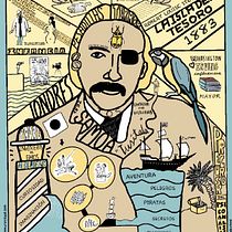La isla del tesoro y  retazos de la vida de  Robert Louise Stevenson. Un projet de Illustration traditionnelle, Conseil créatif, Lettering, Créativité, Dessin, Gestion de portefeuille, Communication , et Lettering manuel de pazbey - 09.05.2022