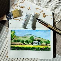 Regina project for course: Watercolor Travel Journal. Traditional illustration, Watercolor Painting, Architectural Illustration, and Sketchbook project by Regina Ho - 05.09.2022