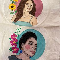Meu projeto do curso: Criação de retratos bordados com aquarela. Un progetto di Pittura, Pittura ad acquerello, Ricamo e Textile Design di Suelen Brum - 09.05.2022