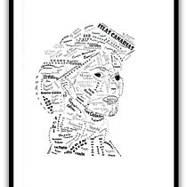 Mi Proyecto del curso: Retrato tipográfico dibujado a mano. Traditional illustration, T, pograph, and Digital Illustration project by Chelo - 05.09.2022
