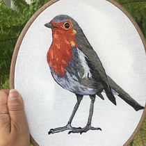 Mi Proyecto del curso: Pintar con hilo: técnicas de ilustración textil. Ilustração tradicional, Bordado, e Design têxtil projeto de Cynthia Silva Argueta - 10.05.2022
