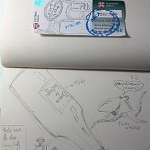 Mi proyecto del curso: Bitácora de viaje ilustrada con técnicas mixtas. Drawing, Watercolor Painting, Sketchbook, Ink Illustration, and Colored Pencil Drawing project by fmillan1963 - 05.13.2022