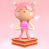 My project for course: Kawaii Character Creation in 3D with Blender  Ein Projekt aus dem Bereich Design von Figuren, 3-D-Modellierung und Design von 3-D-Figuren von KEMTCHOUANG PADJIP - 07.05.2022