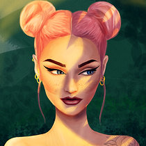 My project for course: Digital Portraits: Draw Female Characters in Natural Light Ein Projekt aus dem Bereich Design von Figuren und Digitale Illustration von z_bene - 10.05.2022