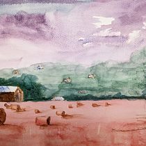 My project for course: Watercolor Landscapes: Experimental Tools and Techniques. Projekt z dziedziny  Sztuki piękne,  Malarstwo i Malowanie akwarelą użytkownika Mary Brown Wisecup - 11.05.2022