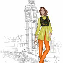Meu projeto do curso: Ilustração de croqui de moda. Een project van Traditionele illustratie,  Schetsen,  Modeontwerp, Digitale tekening y Mode-illustratie van inarocha10 - 11.05.2022