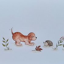 Mon projet du cours : Personnages animaux à l’aquarelle pour livres jeunesse. Traditional illustration, Fine Arts, Painting, Drawing, Watercolor Painting, Children's Illustration, and Narrative project by ogernathalie - 05.11.2022