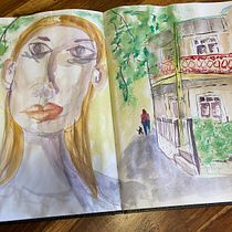 Naneen’s project for course: Artistic Watercolor Sketching: Dare to Express Your Ideas. Traditional illustration, Sketching, Creativit, Drawing, Watercolor Painting, and Sketchbook project by Christine Kirsch - 05.11.2022
