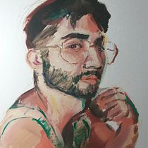 Mi proyecto del curso: Retrato artístico al óleo sobre papel. Fine Arts, Painting, and Oil Painting project by Marcos Cid Fuenzalida - 05.11.2022