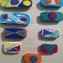 Mi proyecto del curso: Técnicas de punch needle para accesorios personalizados. Un progetto di Artigianato, Ricamo, Fiber Art, DIY, Punch needle e Textile Design di Diana Marin - 12.05.2022