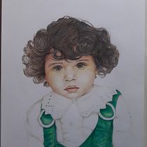 My project for course: Realistic Portrait with Coloured Pencils. Traditional illustration, Fine Arts, Pencil Drawing, Drawing, Portrait Drawing, Realistic Drawing, Artistic Drawing, and Colored Pencil Drawing project by Francisco Gómez Castro - 05.12.2022