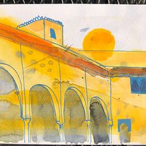 Mijn project van de cursus: Moderne urban sketching met gemengde technieken Ein Projekt aus dem Bereich Traditionelle Illustration, Architektonische Illustration, Malerei und Illustration mit Tinte von floorwillemze - 12.05.2022