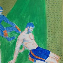 My project for course: Expressive Figure Drawing: Explore Lines, Shapes and Colors Ein Projekt aus dem Bereich Bildende Künste, Bleistiftzeichnung, Zeichnung, Porträtzeichnung, Realistische Zeichnung, Anatomische Zeichnung und Gouachemalerei von majka13_79 - 12.05.2022