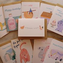 My project for course: Greeting Card Design: Illustrate and Sell Your Collection. Projekt z dziedziny Design, Trad, c, jna ilustracja, Br, ing i ident, fikacja wizualna, Grafika ed, torska, Projektowanie graficzne, Ilustracja c i frowa użytkownika Sandy Chiu - 12.05.2022