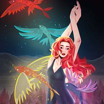 Mi proyecto del curso: Pintura digital de personajes: crea escenas mágicas. Een project van Traditionele illustratie, Ontwerp van personages, Digitale illustratie y Digitale tekening van janet.ac36 - 12.05.2022