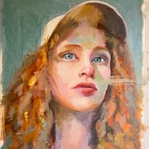 Mi proyecto del curso: Retratos contemporáneos al óleo Ein Projekt aus dem Bereich Traditionelle Illustration, Bildende Künste, Malerei und Ölmalerei von Consuelo Araya - 12.05.2022