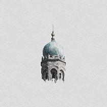 Tempio Maggiore, Florence. Un projet de Illustration traditionnelle, Esquisse , Dessin, Aquarelle, Illustration architecturale , et Carnet de croquis de Uranium Sorcerer - 13.04.2022