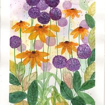 Mein Kursprojekt: Blumenkompositionen mit Aquarell: Verbinde dich mit der Natur. Traditional illustration, Painting, Watercolor Painting, and Botanical Illustration project by Heike Grebe - 05.15.2022